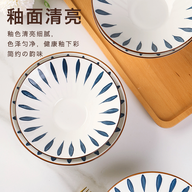 新骨瓷中式大众陶瓷斗笠碗泡面碗