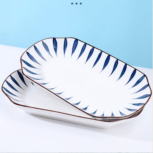 鱼盘新骨瓷大众陶瓷蒸鱼盘子碟子