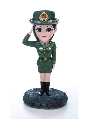 武井公仔军人手办武井女玩偶摆件