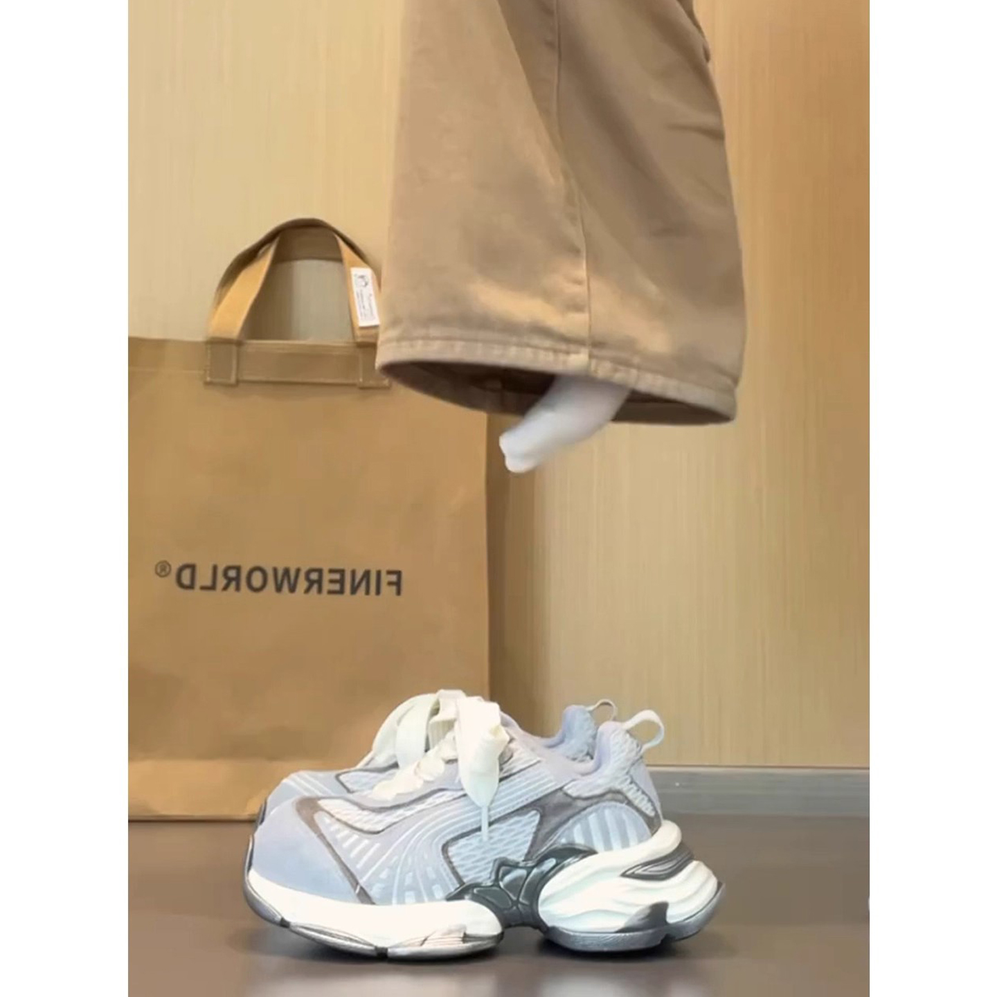 2025新款厚底老爹鞋女ins潮