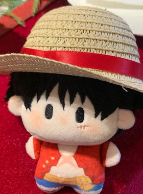 可爱海贼王航海王路飞艾斯萨博棉花娃娃毛绒10cm公仔玩偶周边属性