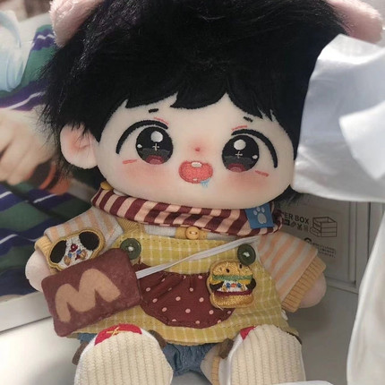原创TF家族4代陈浚铭属性20CM棉花娃娃超萌可爱玩偶爱豆毛绒同人