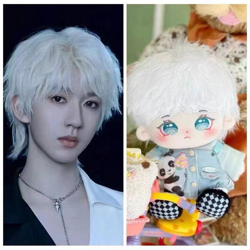 时代少年团贺峻霖棉花娃娃20厘米公仔周边玩偶