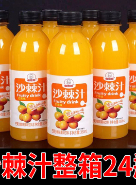 沙棘汁饮料360ml*24瓶整箱网红维C饮品吕梁生榨沙棘原浆果汁饮料