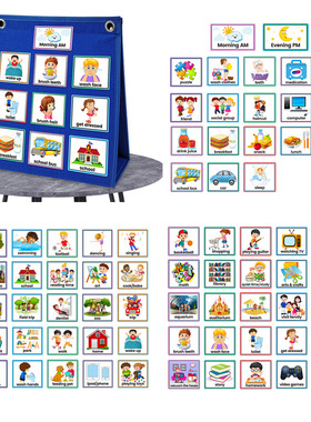 儿童视觉时间表日常工作计划表 Kids Visual Schedule Calendar