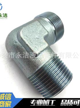 标准液压过渡接头卡套式24°内锥转英管锥螺纹直角1CT9