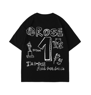 美式T恤240g重磅纯棉圆领短袖nba球星T恤短袖上衣潮牌高街头风男