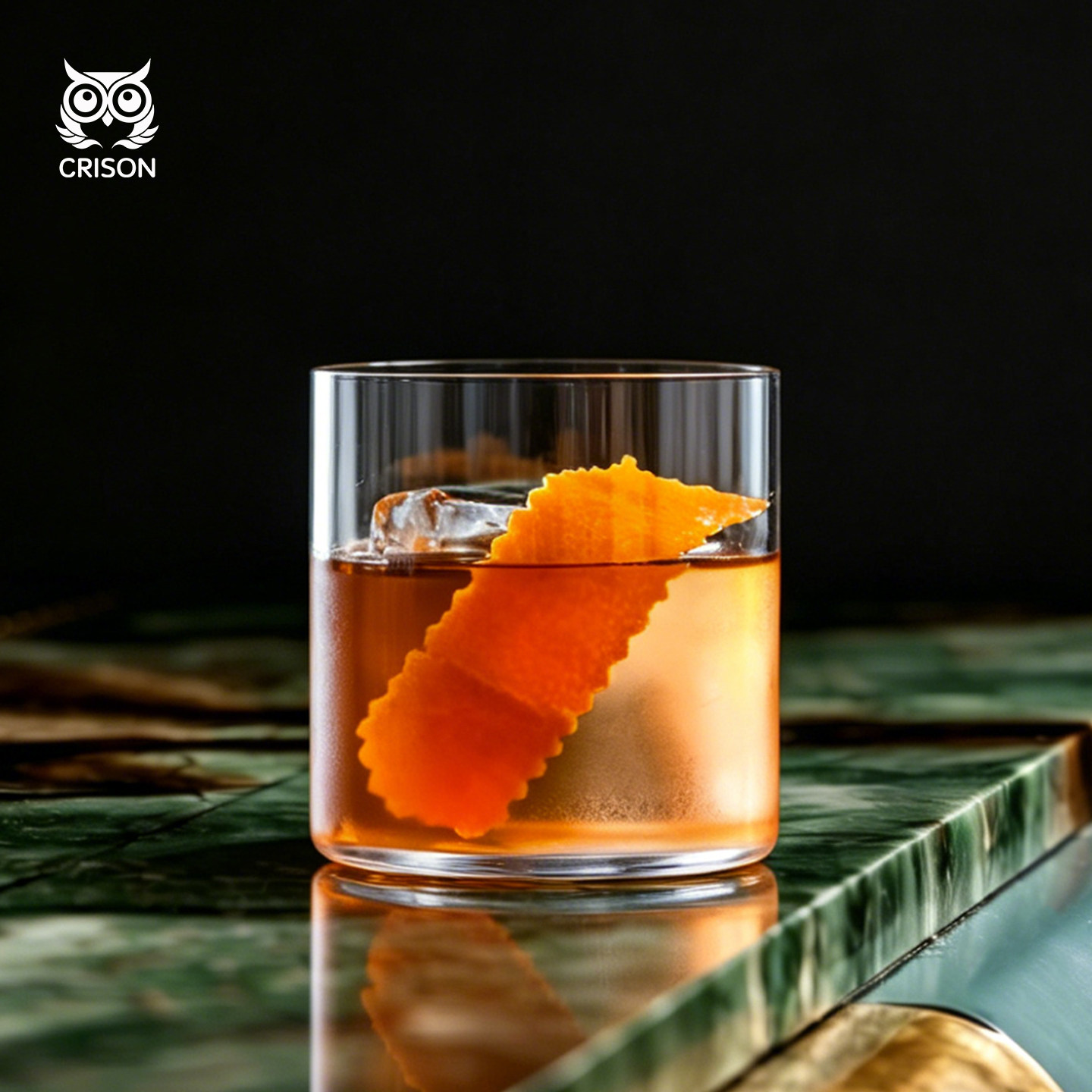 PRE01 CRISON水晶轻薄底简约威士忌杯古典鸡尾酒杯old fashioned