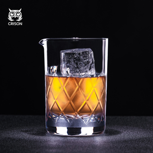 调酒师混合杯雪克杯 水晶菱形刻花搅拌杯 MG701 CRISON柯瑞森日式