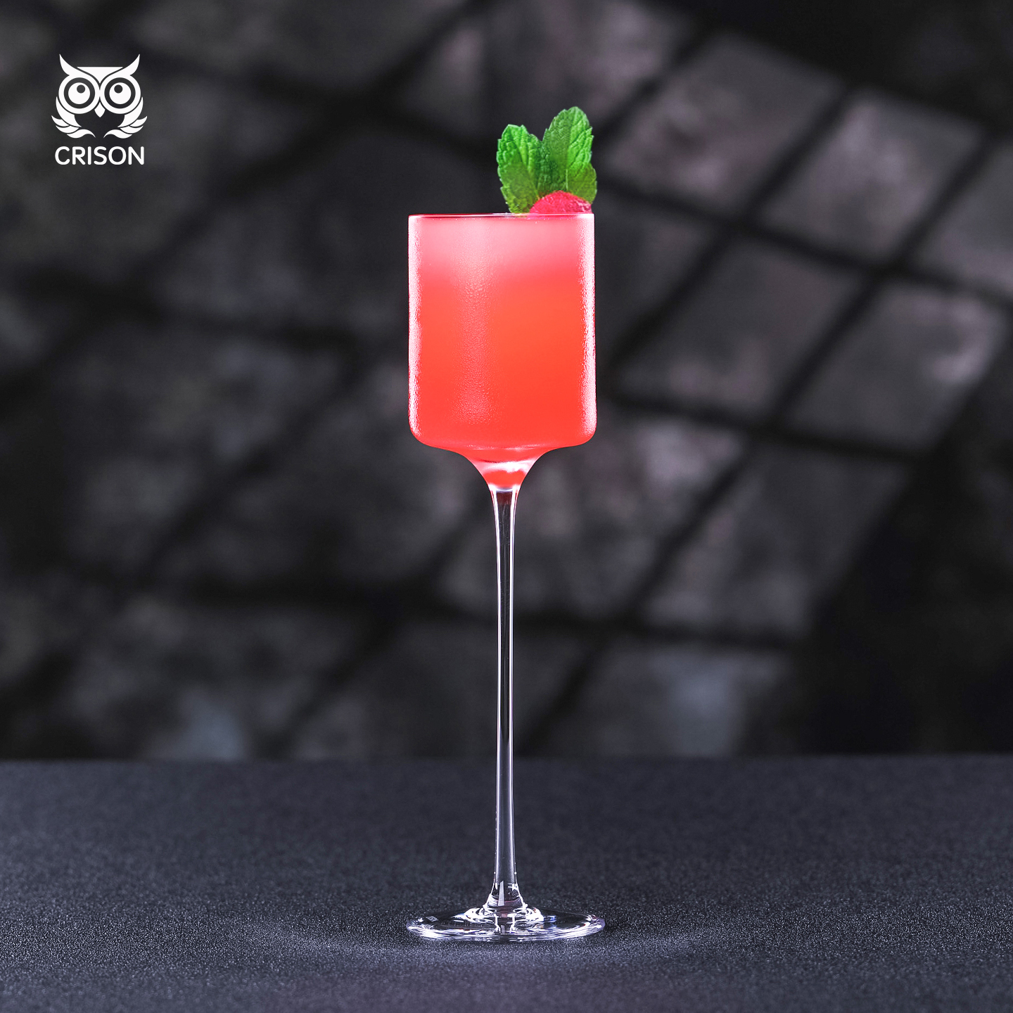 日式水晶玻璃高脚鸡尾酒杯