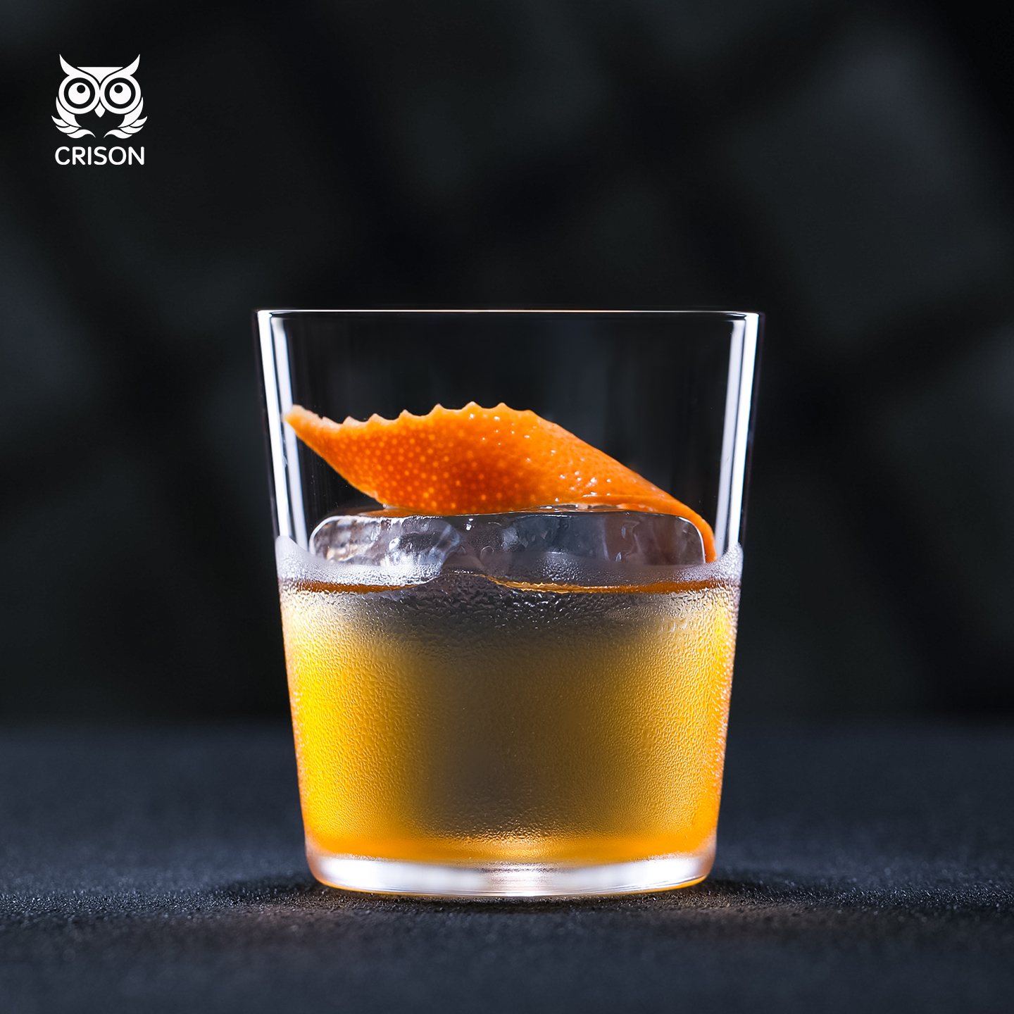 WK5802 CRISON薄款酒吧威士忌古典鸡尾酒杯无铅水晶冰球ins风水杯