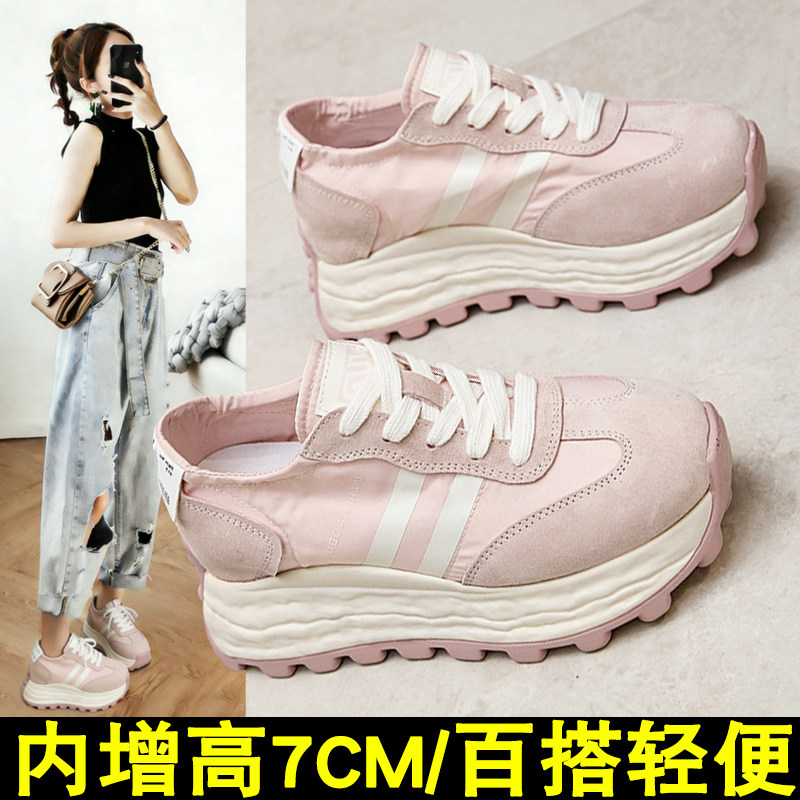 厚底德训内增高女鞋子夏季图片