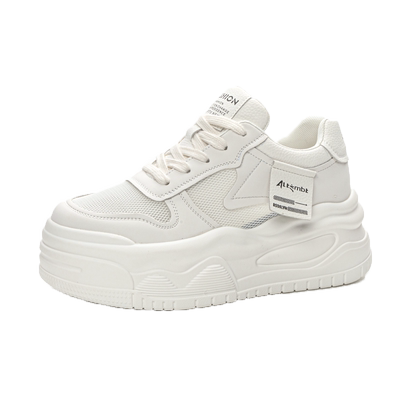 内增高网鞋女板鞋薄款厚底小白鞋