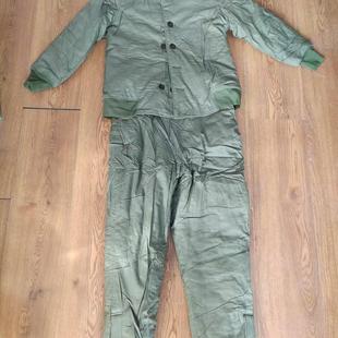 正品老货女八七温区棉衣裤绿色纯棉布三紧棉衣棉裤冬季保暖