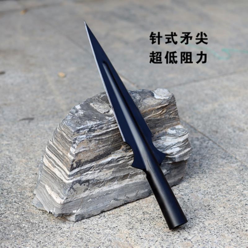 中逵新款祖鲁锹头红缨枪长