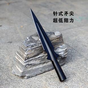 中逵新款祖鲁锹头红缨枪长矛头矛刀马槊扎枪头户外工具扎鱼
