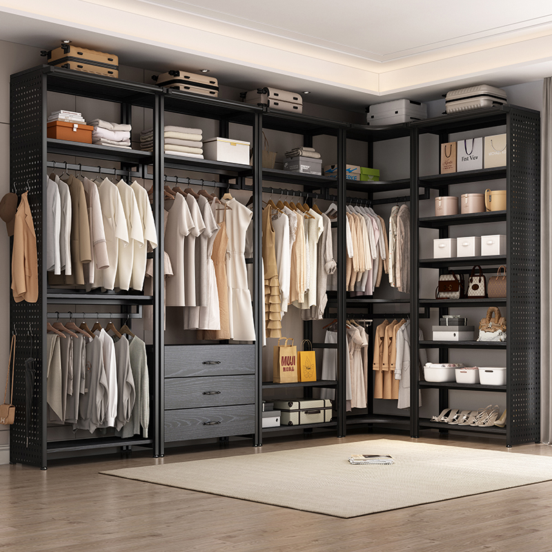 加高款包安装定制可移动落地衣架