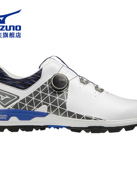 Mizuno美津浓 高尔夫球鞋男士 WAVE HAZARD系列BOA防滑防水无钉鞋