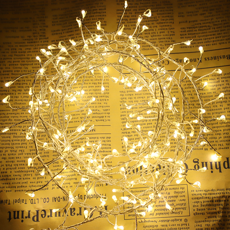 铜线房间卧室圣诞节礼物彩灯闪灯