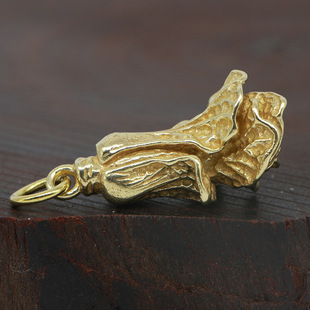 黄铜钥匙扣白菜挂件吊坠招财小饰品创意简约男女汽车钥匙扣挂件