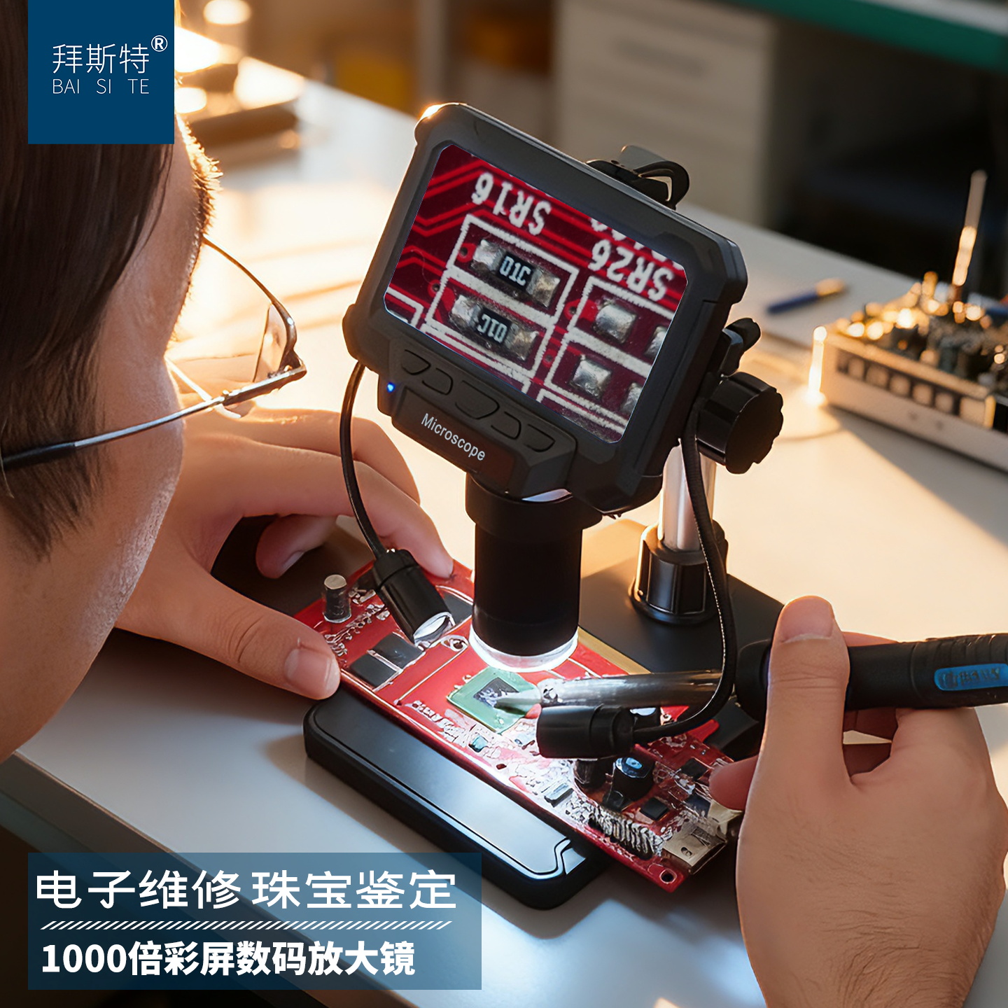 拜斯特电子显微镜高清数码放大镜