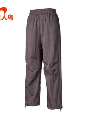 女裤长裤正品2025秋新款宽松运动休闲直筒梭织速干S1253066