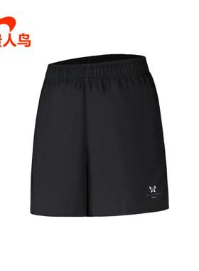 贵人鸟女裤四分裤正品2025夏款宽松运动休闲速干透气短裤S6252214