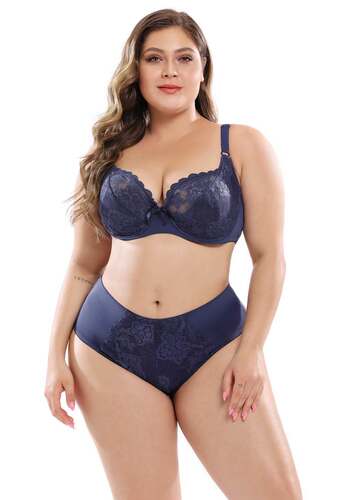 Fat Lady Bra Set Women E Cup Plus Size Underwear Bras Panty