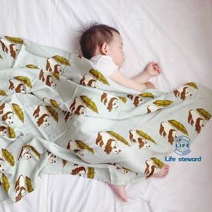 Baby gauze bath towel blanket, summer blanket, square towel,