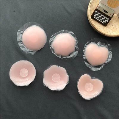 Self Nipple Breast 硅胶Adhesive Bra隐形迷你乳头贴乳贴防凹点