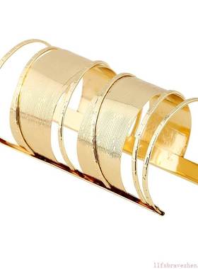 金属镂空女手镯 夸张长款朋克手环夜店COS手镯 women bracelet