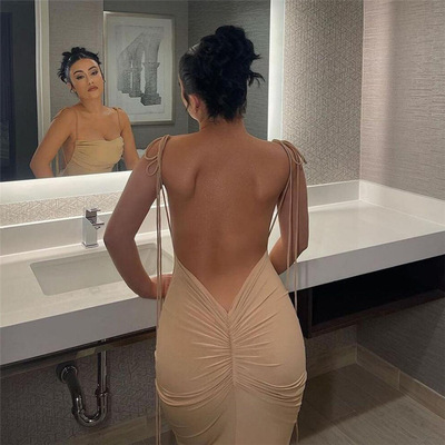 欧美风女装新款时尚系带