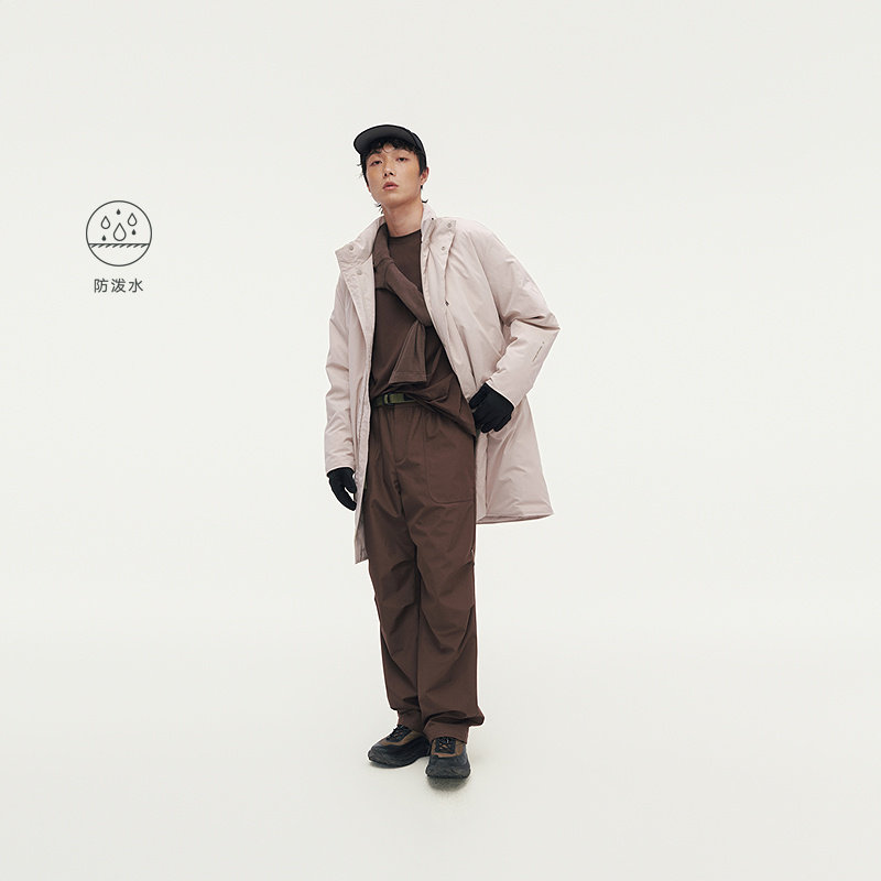 MODE COMMUTER | MC防泼水仿牛津梭织保暖立领中长款羽绒服