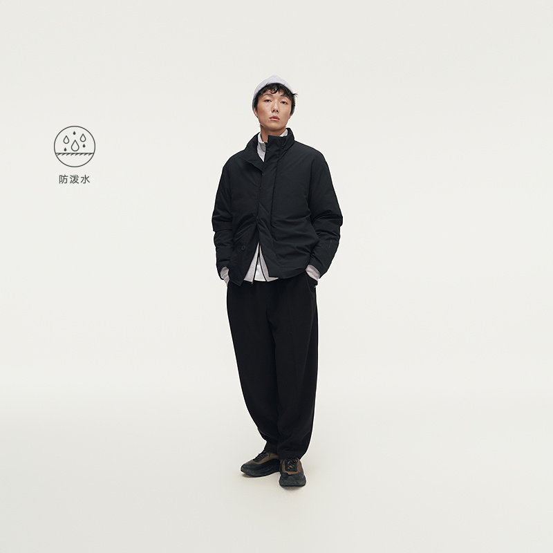 MODE COMMUTER | MC防泼水仿牛津梭织易洗快干保暖立领短款羽绒服