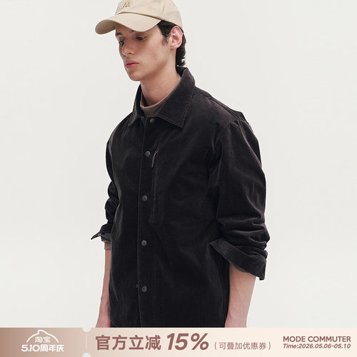 MODE COMMUTER | MC细纹拉毛灯芯绒防风保暖舒适亲肤翻领长袖衬衫