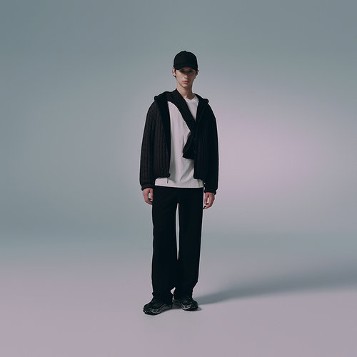 MODE COMMUTER | MC雪尼尔异料拼接耐磨抗皱双面穿连帽棉服