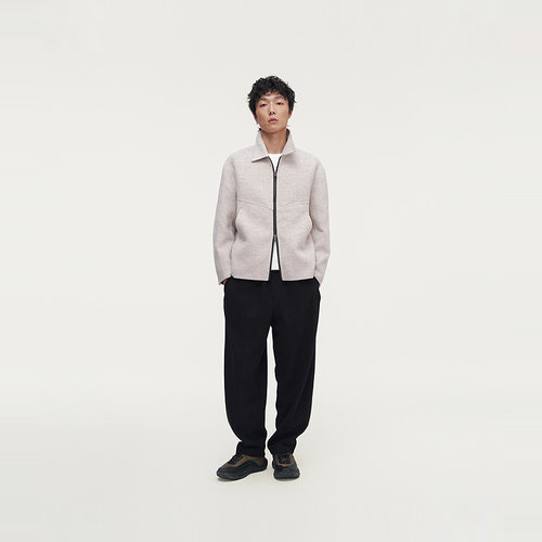 MODE COMMUTER | MC双层毛呢保暖简约休闲舒适厚实翻领短大衣