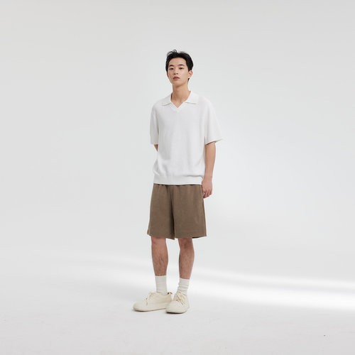 MODE COMMUTER| MC不潮品欧棉绒阔腿型针织短裤