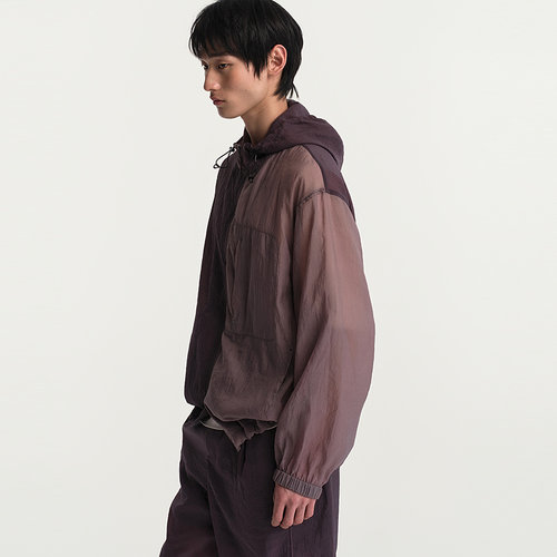MODE COMMUTER| MC抗皱轻盈易打理梭织撞色拼接连帽夹克