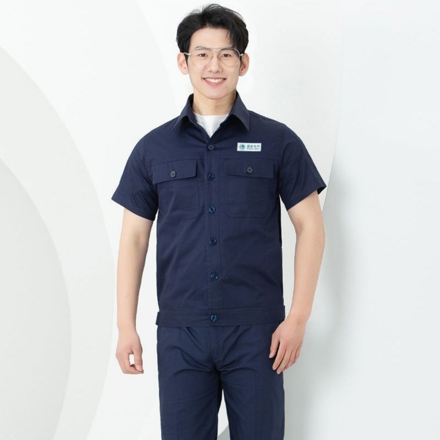 夏季薄款纯棉电力工装套装国家电网电工劳保服男上衣工作服套装