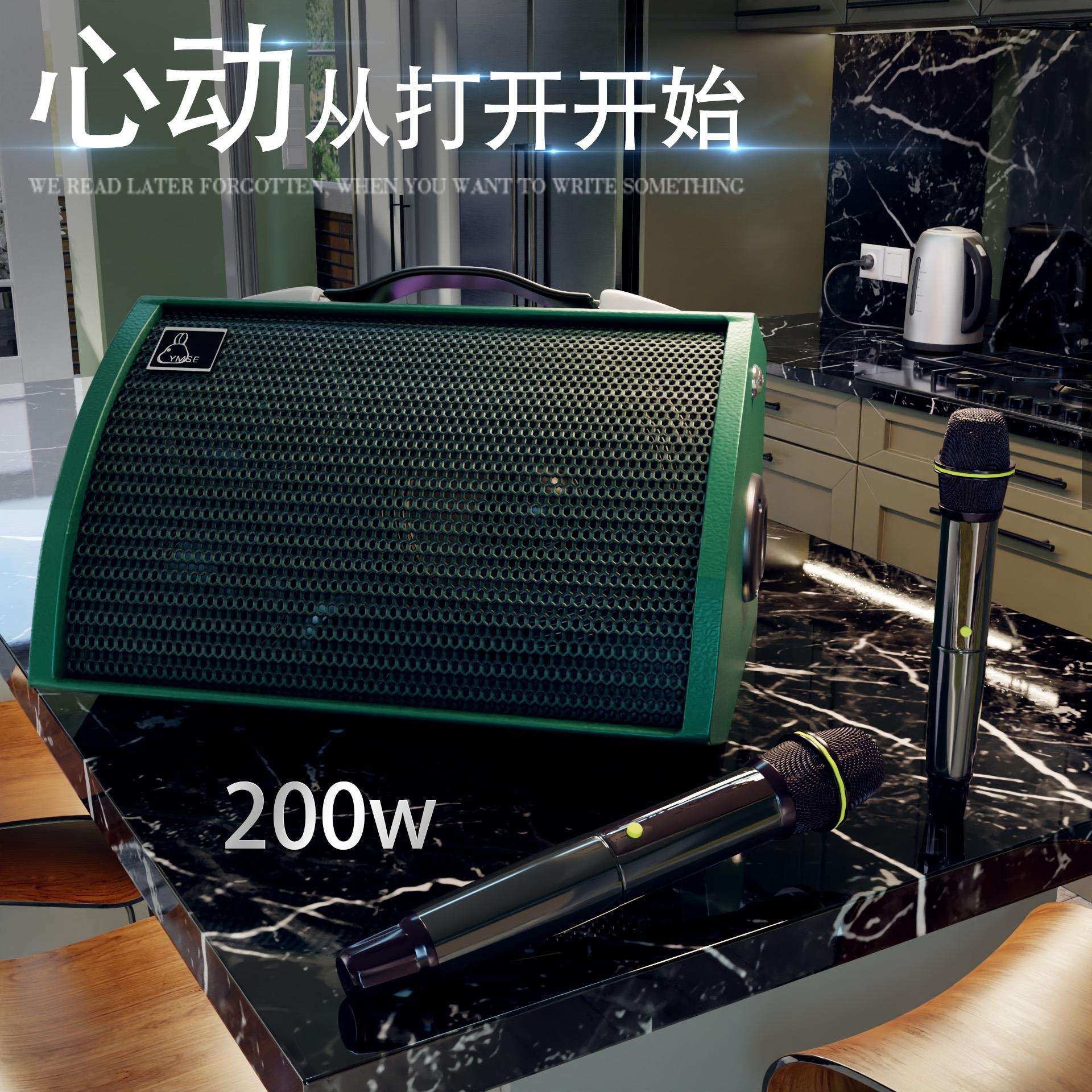 200W专业音箱吉他乐器专业级内录充电直播户外可携式K歌电吹管乐