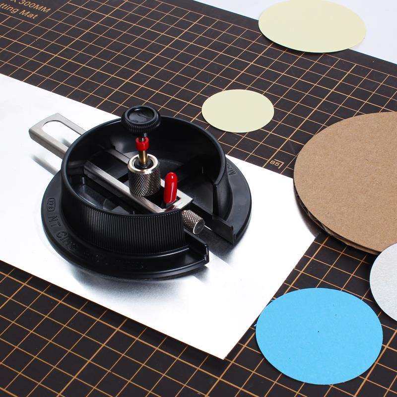 日本进口裁圆器NT Cutter圆规刀划圆美工刀裁纸刀手账剪圆纸刀手