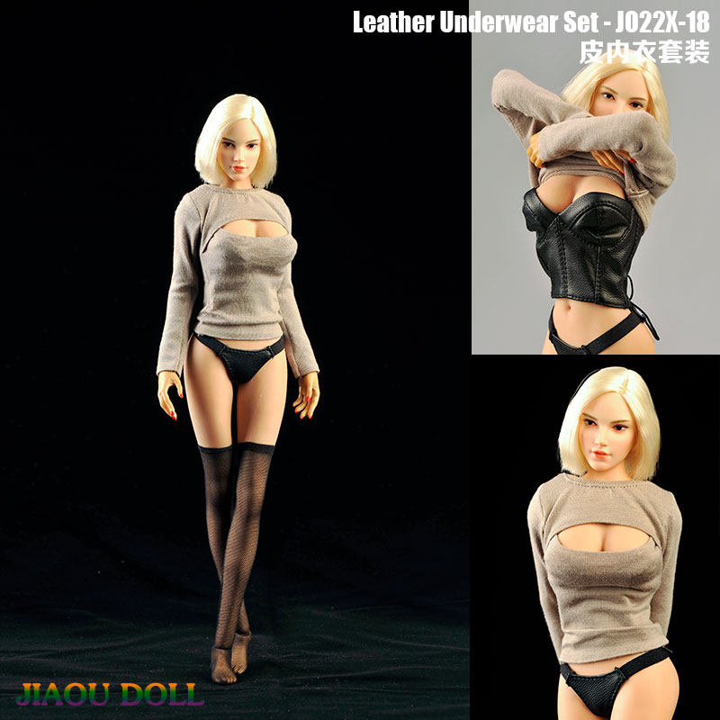 1/6皮内衣套装 性感内衣 女款适合包胶女素体 女兵人模型手办配件