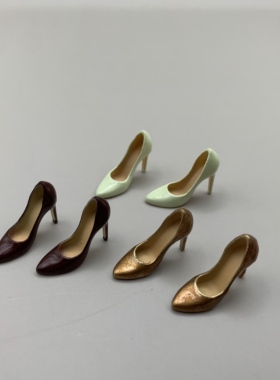 现货Feeltoys 1/12比例 FT018 时尚OL糖果色高跟鞋 女士凉鞋 单鞋