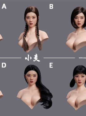 现货 YMTOYS 1/6 可动眼亚洲女头雕 小麦YMT108 适合PH包胶女素体