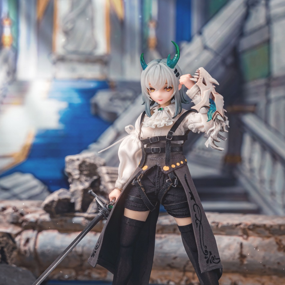现货HASUKI 1/12 pocket art系列第八弹 PA008 玫瑰骑士 格罗莉亚