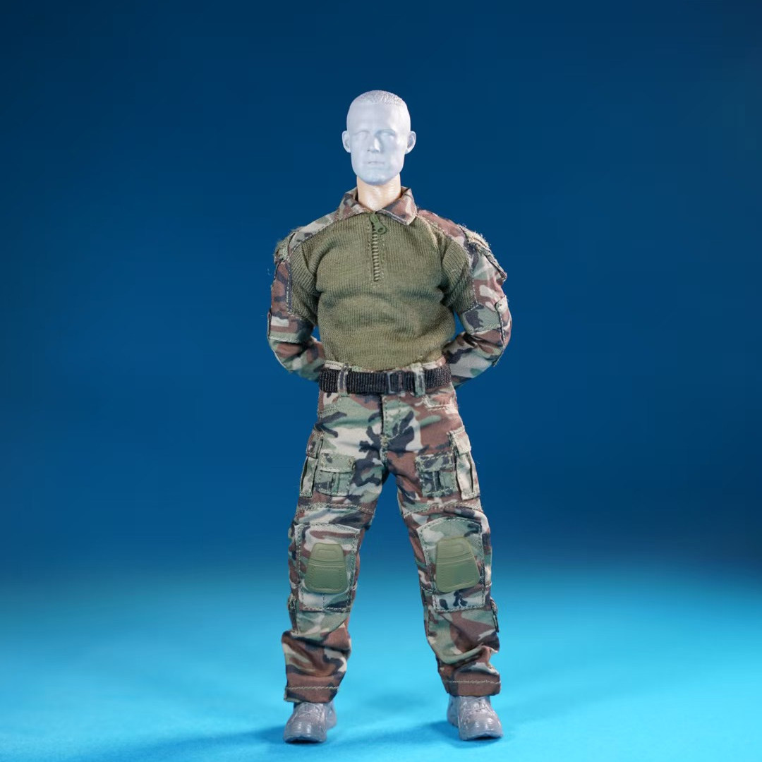 现货 6寸 CCN1222 1/12兵人丛林迷彩 rg绿 mcbk 灰色G3作战服套装