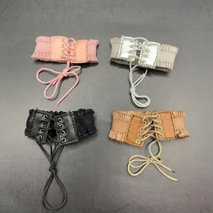 1/6女兵人模型配件12寸人偶tbl包胶素体弹力松紧抽绳腰封装饰腰带