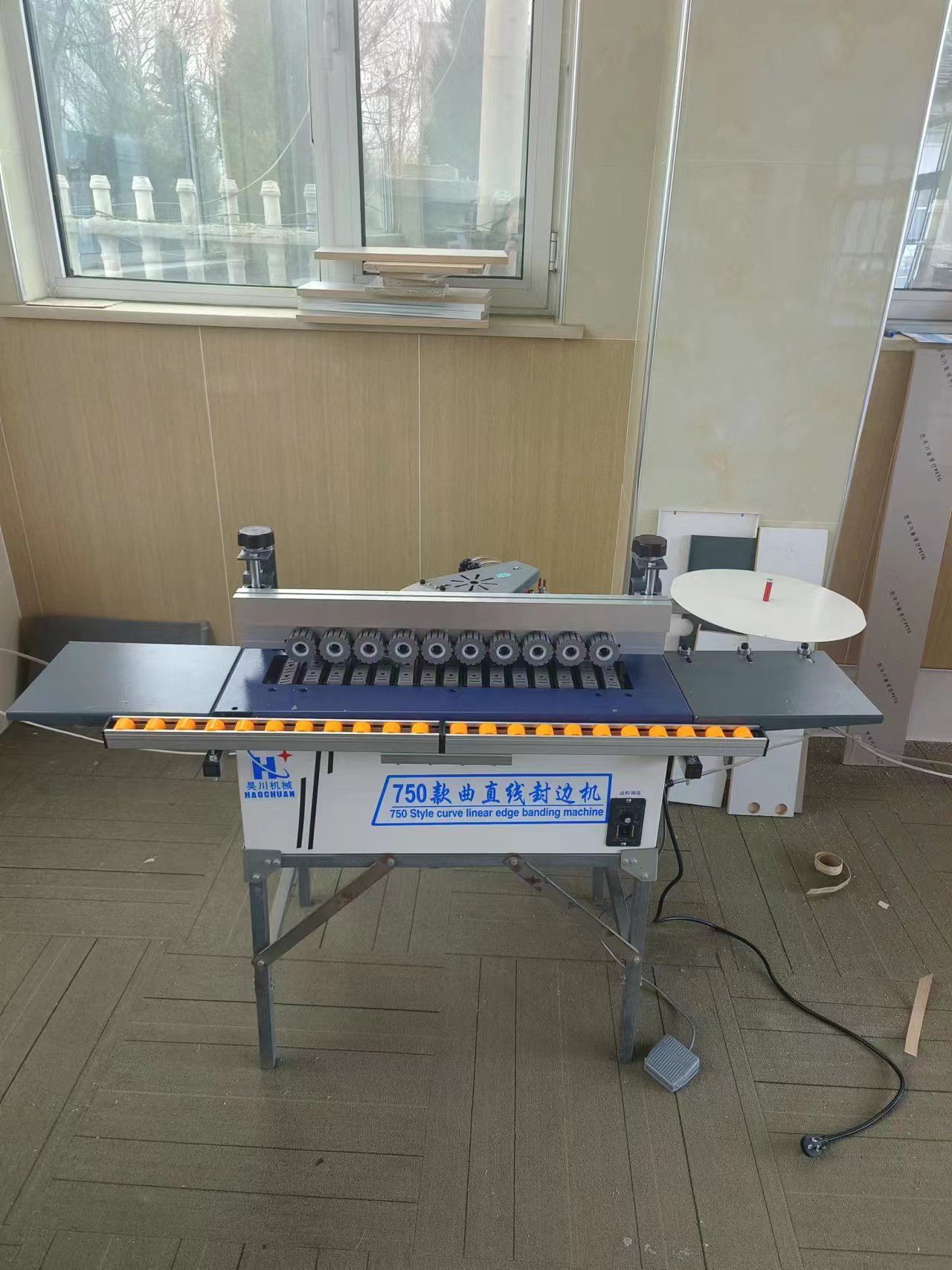 750全自动封边机曲直两用封板工厂直发自动断带小型封边机家装