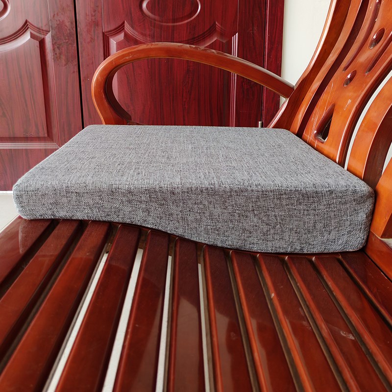 前低后高沙发垫坐垫老款木制弧形座垫老式实木红木曲面硬海绵垫子